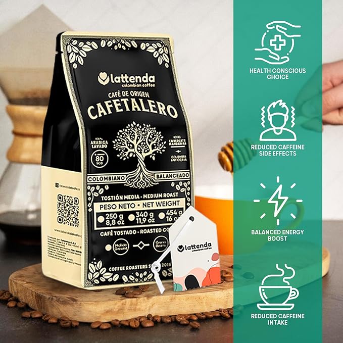 Cafetalero Colombian Gourmet Coffee: Superior Craftsmanship for Discerning Palates - 2 Pack 454g Whole Bean Presentation
