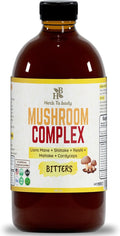 Herb to Body Mushroom Bitters Liquid Herbal Mushroom Blend - Non-GMO Gluten-Free &amp Vegan Perfect for Culinary Creations &amp Herbal Blends Wildcrafted 16 fl oz