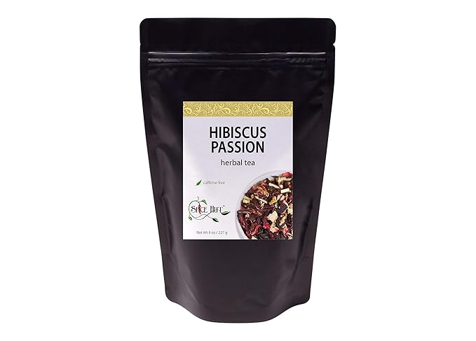Hibiscus Passion Loose Leaf Herbal Tea - Lemongrass Orange Cinnamon - Caffeine-Free Immune Support Cold Care | bulk 8oz 80-100 cups | The Spice Hut First Sip of Tea