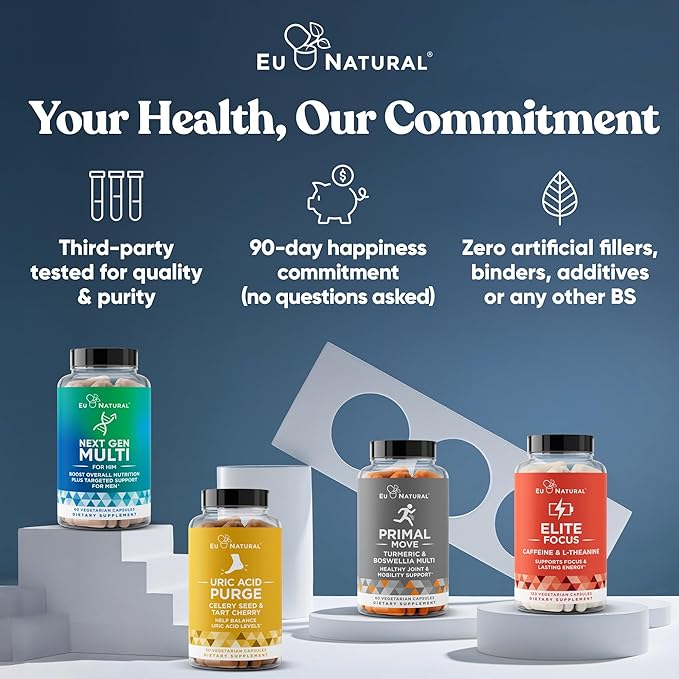 Eu Natural Conception for Him - Male Fertility Supplements with Ashwagandha Folate &amp Zinc - Sperm Count Motility &amp Strength Support - Fertility Support for Men 60 Vegetarian Capsules