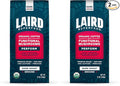 Laird Superfood Peruvian Dark Roast Coffee with Functional Mushrooms Certified Organic Peruvian Ground Coffee Beans Gluten-Free Dairy-Free Non-GMO Paleo Keto Friendly 12 oz. Bag (Pack of 2)
