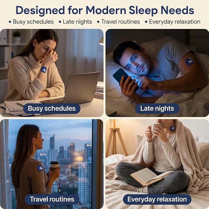 Drowzen Sleep Patches Delorien Sleep Patches for Adults Herbal Melatonin &amp Valerian Night Patches Sleeping Stickers for Relaxation &amp Nighttime Rest 30 Patches (3PCS)
