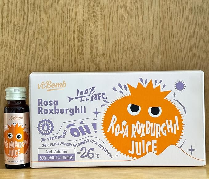 VCBomb rosa roxburghii juice Fresh Pressed Juice with No Added Sugar Supports Immune &amp Digestive Health Plant-Based Gluten-Free &amp Beginner Friendly