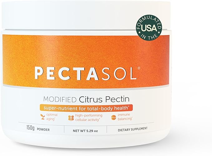PectaSol Modified Citrus Pectin – 150g Powder – Total-Body Health Supplement to Support The Heart Immune System Inflammation Response &amp Healthy Aging + Maintain Healthy Galectin-3 Levels