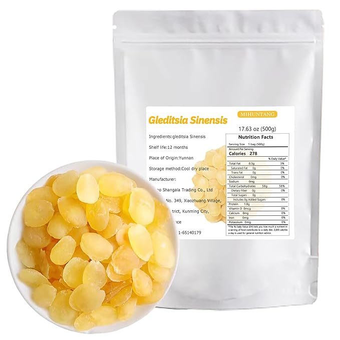 Gleditsia Sinensis 17.63oz (Snow Lotus Seed) Good With Peach Gum Sugar-Free Two-Sided Gleditsia Sinensis Saponin Honeylocust