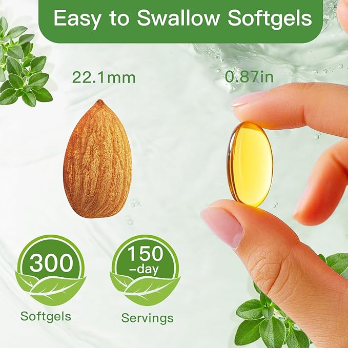 Oil of Oregano with Black Seed Oil2-in-1 Oregano Oil Capsules Organic6000mg Per Serving300 Softgels4X Strength Carvacrol &amp ThymoquinoneNon-GMOGluten Free &amp Immune Support