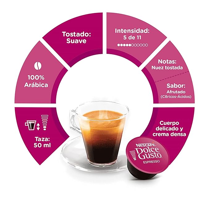 NESCAFÃ‰ Dolce Gusto Coffee Capsules Espresso 48 Single Serve Pods (Makes 48 Cups) 48 Count