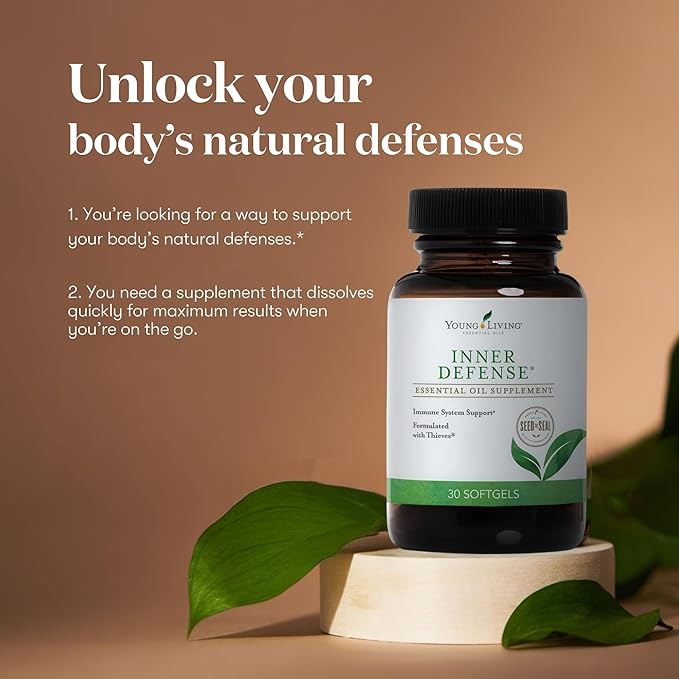 Young Living Inner Defense 30 Softgels Unlock The Power of Potent Essential Oils Oregano Thyme Lemongrass and Thieves Comprehensive Immune Support