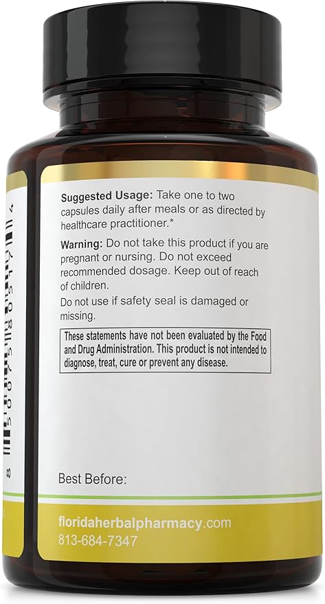 Florida Herbal Pharmacy Japanese Ashitaba Leaf Extract Capsules 10:1 (120 Capsules) Two Months Supply