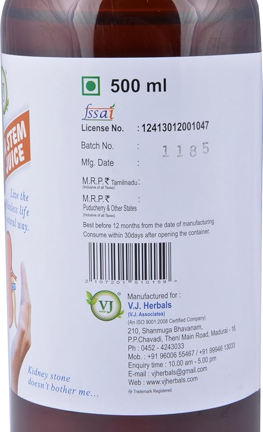 V.J.Herbals Banana Stem Juice (500 ml) Water Color