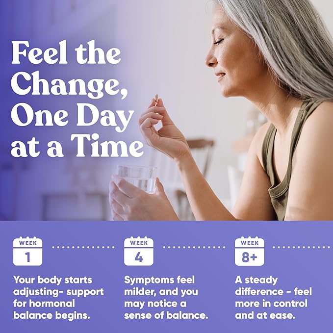 Staying Cool Menopause Supplements for Women – Hormonal Hot Flash Relief Weight Support &amp Night Sweats – Vitex Chaste Tree &amp Black Cohosh – 60 Vegetarian Soft Capsules