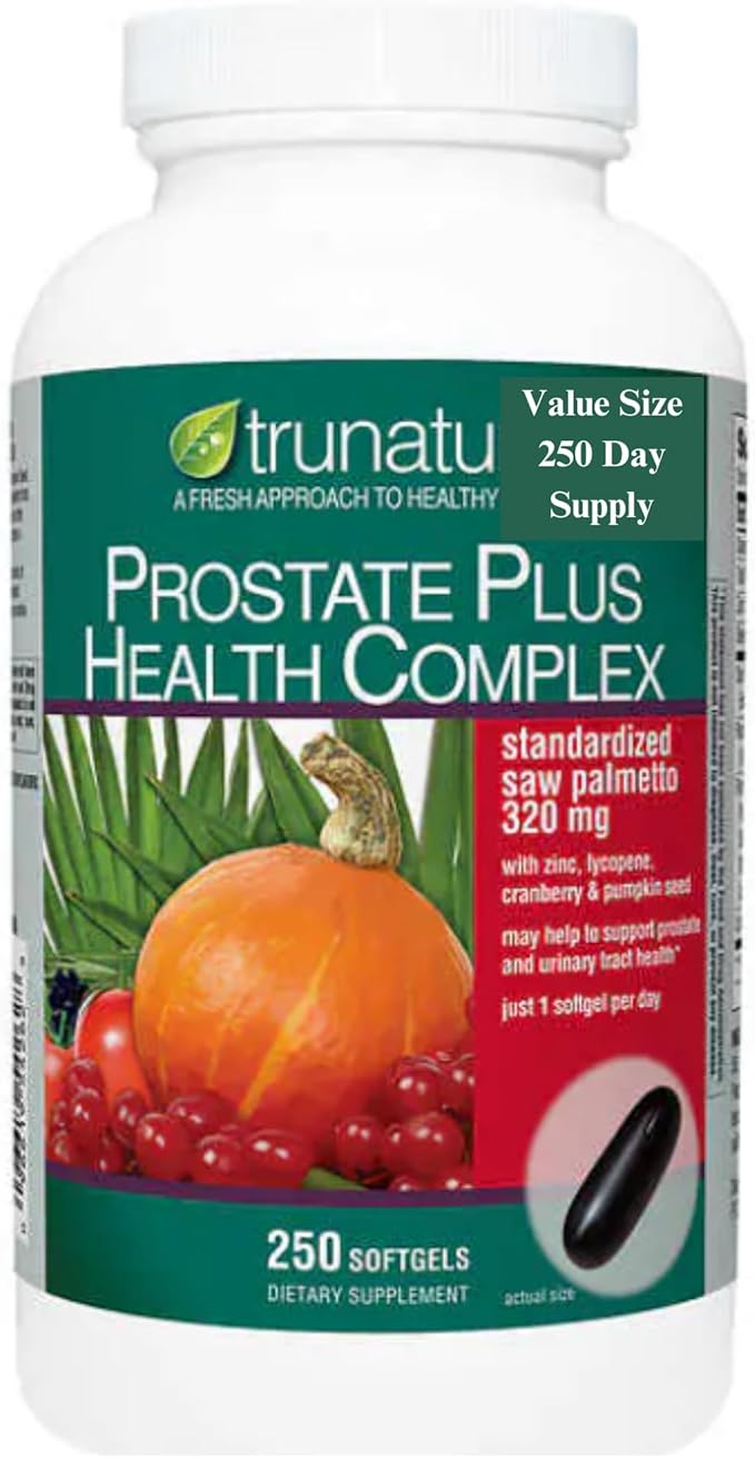 Saw Palmetto Prostate Health Complex with Zinc Lycopene and Pumpkin Seed Compatible with Nature 250 Softgels + Bundle with Weekly Pill Organizer (2 Items)