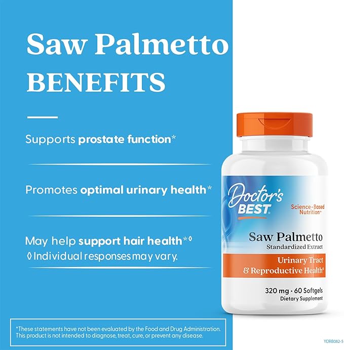 Doctor's Best Best Saw Palmetto Extract (320 mg) Softgel Capsules 60-Count