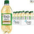 Hal's New York Seltzer Water Ginger Ale Sparkling Water 20 Fl Oz Bottles (Pack of 12)