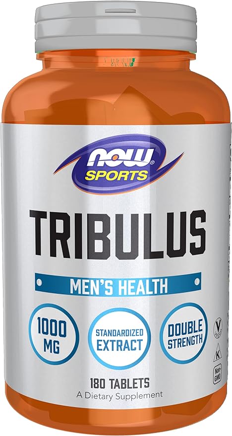 NOW Foods Sports Nutrition Tribulus (Tribulus terrestris) 1000 mg Double Strength Men's Health 180 Tablets