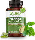B’Leaf Nature 100% Pure Organic Moringa Oleifera Leaf Powder Capsules I Immune Support I 1000mg per serving I Gluten-Free Non-GMO I Superfood w/ Essential Vitamins &amp Amino Acids I 180 Veggie Capsu