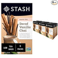 Stash Tea Decaf Vanilla Chai Tea 6 Boxes With 18 Tea Bags Each (108 Tea Bags Total)
