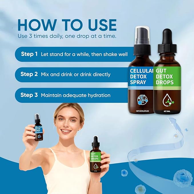 Zeolite Detox Pack Zeolite Drops for Detox &amp Cleanse Clinoptilolite Drops &amp Spray for Heavy Metal Support Gut Health for Adults