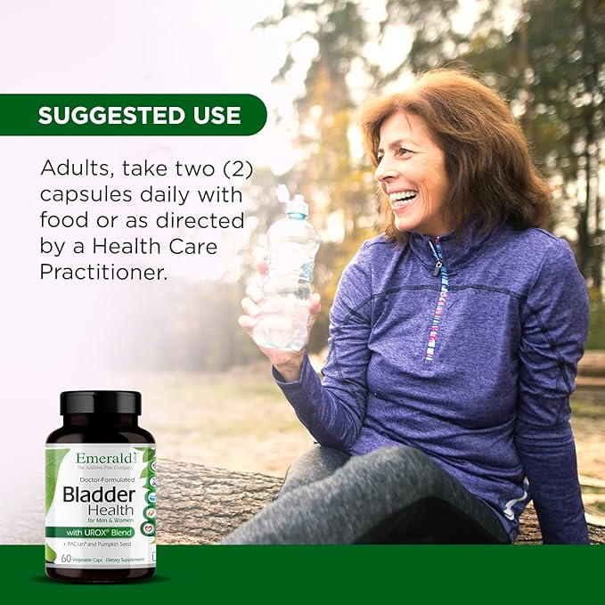 EMERALD LABS Bladder Health - Cranberry Extract Supplement with Pumpkin Seed Extract &amp Horsetail - Offers Urinary Tract Support* - 60 Vegetable Capsules (30-Day Supply)