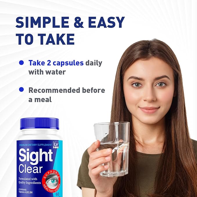 LIVORKA Sight Clear 20/20 Vision Support Supplement for Eyes - 5 Month Supply - Pack of 5