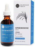 Neurogan Spermidine Supplement - 20 mg per Serving | 98% Pure | Autophagy Support &amp Cellular Health Supplements | Liquid Spermidine 3rd Party Tested | 60 mL Made in USA