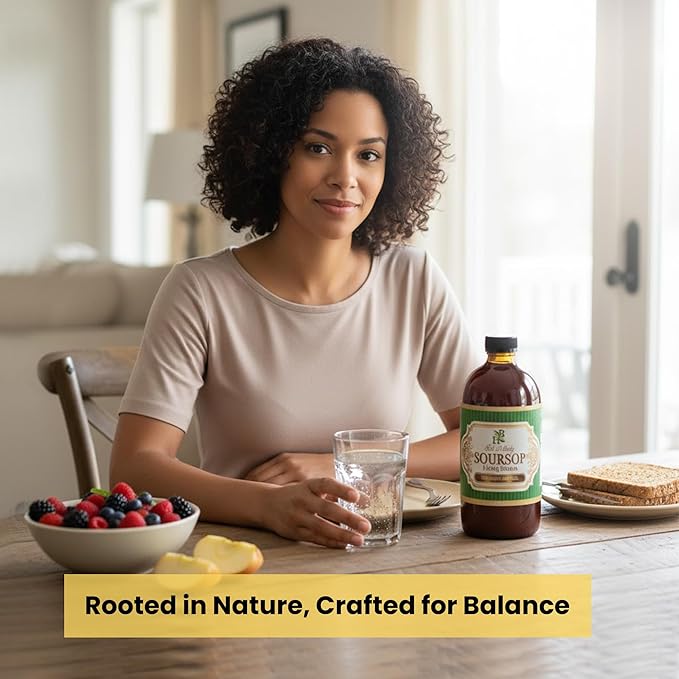 Herb To Body Soursop Bitter Liquid – 16 oz Digestive Bitters made with Wildcrafted Soursop Leaves for Gut Wellness