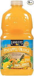 Langers Pineapple Orange 100% Juice 64 fl oz (Pack of 8)