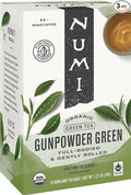 Numi 10109 Organic Tea Pearls Gunpowder Green 18 Teabags/Box (3 BOX)