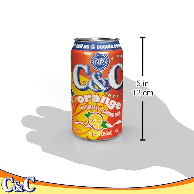 C&ampC Soda Orange 24 Count