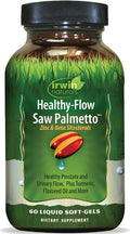 Irwin Naturals Healthy-Flow Saw Palmetto – 60 Liquid Soft-Gels – Prostate &amp Urinary Flow Support
