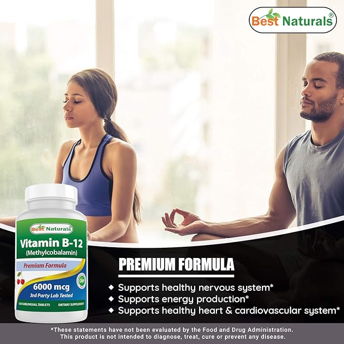 Melatonin 5 mg &amp Vitamin B12 6000 mcg