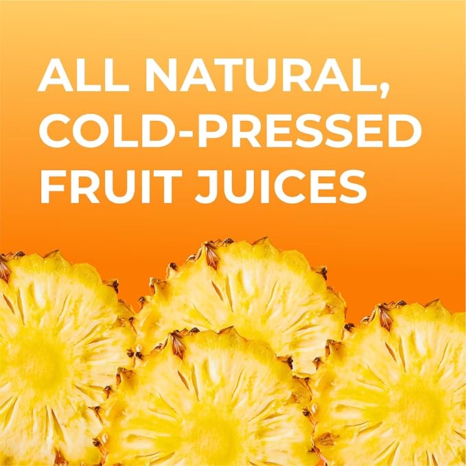IOS Love Organic Juice - USDA Organic Certified - Cold Pressed No Added Sugar No Water No Artificial Colors No Preservatives No Flavors Added No Gluten - 33.8 Fl Oz (Tropical Pack of 2)