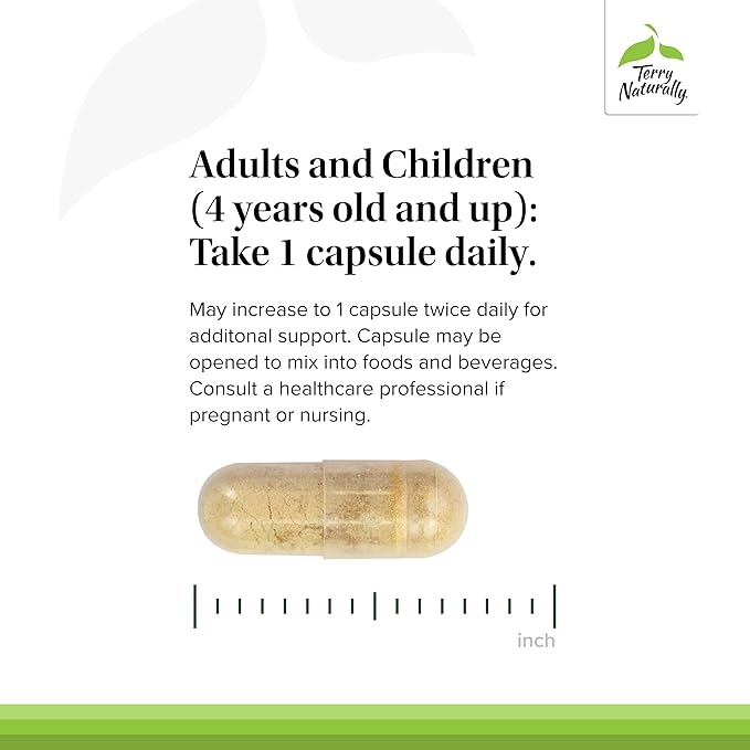 Terry Naturally Propolis Extract - 200 mg 60 Capsules - Immune Support Supplement Promotes Healthy Bacteria Balance 100% Pure Propolis No Beeswax - Non-GMO Gluten-Free - 60 Servings