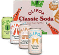 OLIPOP Prebiotic Soda Pop Classic Soda Variety Pantry Pack Packed with Prebiotics Fiber and Botanicals Gluten Free GMO Free 12oz (12-Cans)