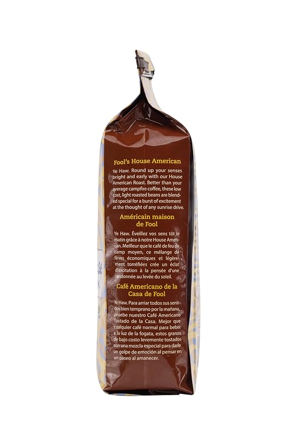 Coffee Fool's Organic Fair Trade House American (Whole Bean)