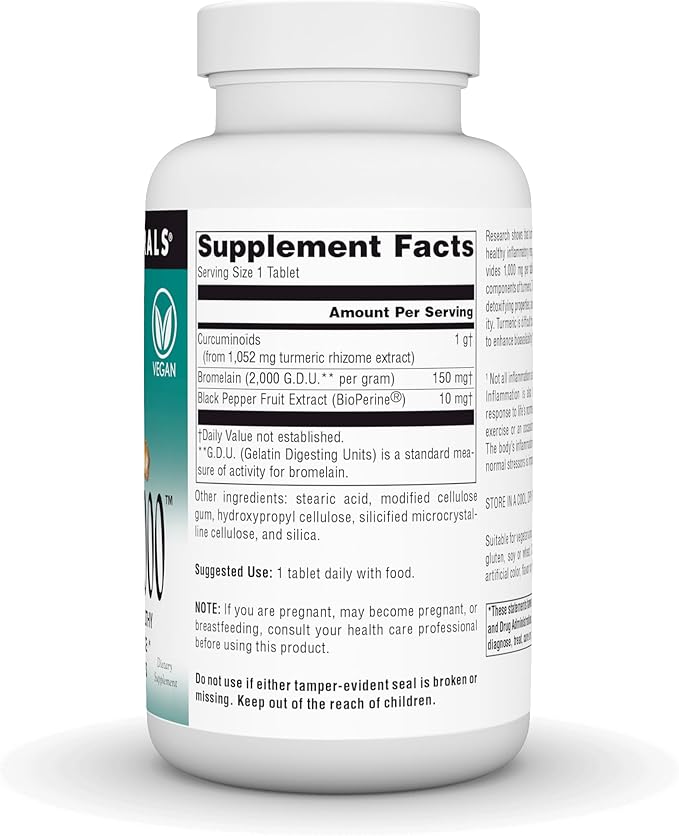 Source Naturals Turmeric 1000 Supports the Body’s Healthy Inflammatory Response* 1000mg - 120 Tablets