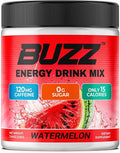 Morning Buzz Energy Drink Powder - Energy Boost Drink Mix - Sugar-Free Energy with Antioxidants - Morning Kickstart and Sports Nutrition Endurance Product - 30 Servings Watermelon 8 Ounces