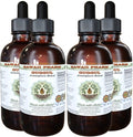 Hawaii Pharm Guggul Alcohol-Free Liquid Extract Guggul (Commiphora Mukul) Unprocessed Gum Resin Glycerite Natural Herbal Supplement 4x4 oz