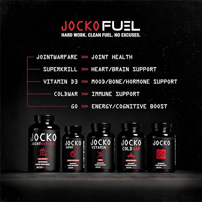 Jocko Fuel Immune Support Supplement - Elderberry with Zinc &amp Vitamin C for Adults - Immune Defense with Vitamin C D3 Superfoods Herbs &amp Minerals (90 Capsules)