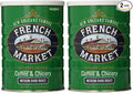 French Market Coffee &amp Chicory Decaffeinated Medium-Dark Roast Ground Coffee 12oz Can (Pack of 2)