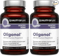 Quality of Life Oligonol Premium Anti Aging Supplement - Promotes Cardiovascular Health Circulation &amp Youth Includes Antioxidants - Lychee Fruit Extract - 30 Vegicaps (Pack of 2)