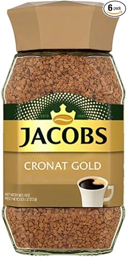 Jacobs Cronat Gold Instant Coffee 3.5 ounce (Pack of 6)