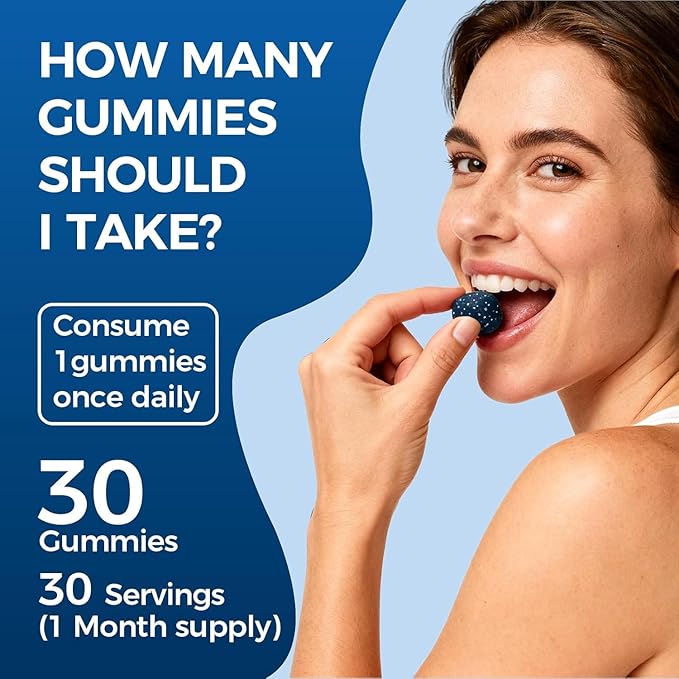 Methylene Blue Gummies for Cognitive Support &amp Mental Focus Clean 5mg of Methylene Blue Per Gummy 99.9% Pure Vegan Non-GMO 60 Gummies