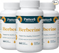Pattern Wellness Berberine Supplement with Organic Ceylon Cinnamon – Supports Metabolic Balance &amp Circulatory Wellness – Non-GMO Vegan – 180 Vegan Capsules