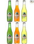 Jarritos Mexican Soft Soda Drink Grapefruit Mandarin Lime - Variety Pack 12.5oz Glass Bottle Pack of 12