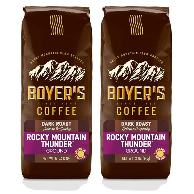 Rocky Mountain Thunder Dark Roast Ground Coffee 2-Pack (1.5lb)