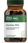 GAIA HERBS PRO Daytime HPA - Adaptogen Support Supplement - Nervous System Support Supplement with Olive Oil &amp Rhodiola* - Vegan Gluten-Free Soy-Free - 120 Liquid Phyto-Caps (60 Servings)