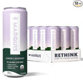 Marquis Natural Energy Drinks Sugar Free Zero Calories 100mg Organic Plant Based Caffeine Yerba Mate Green Tea &amp Green Coffee - Vitamin C &amp B - Lemon Lavender Healthy Energy Drink - 12oz Cans