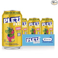 PLEZi FiZZ Strawberry Lemonade Sparkling Juice - Healthy Soda Alternative with Real Fruit Juice No Added Sugar - Low Sugar Sparkling Drink - Good Source of Fiber 12 Fl Oz (12 Pack)