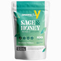 Yellow.fit Sage &amp Honey Herbal Tea Bags – 1500mg Loose Leaf Tea Bags Caffeine-Free Herbal Tea with Sage Leaves &amp Honey Flavor Plant-Based Tea Bags 100 Count